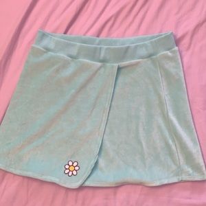 Dolls Kill Delia's pastel blue mini skirt